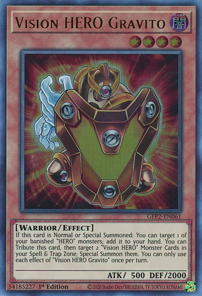 Vision HERO Gravito [GFP2-EN061] Ultra Rare – Gam3 Escape