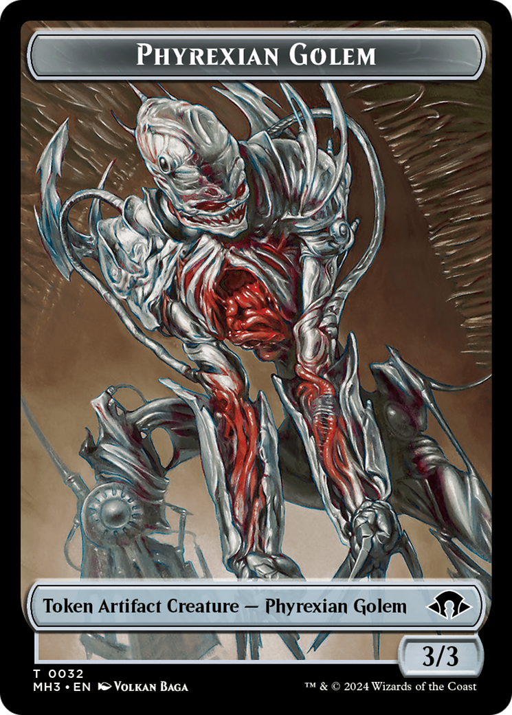 Phyrexian Golem Token [Modern Horizons 3 Tokens] | Gam3 Escape