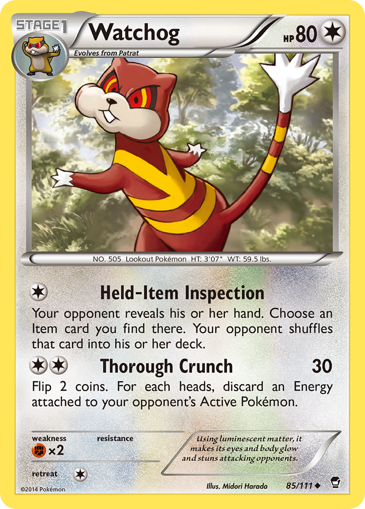 Watchog (85/111) [XY: Furious Fists] | Gam3 Escape