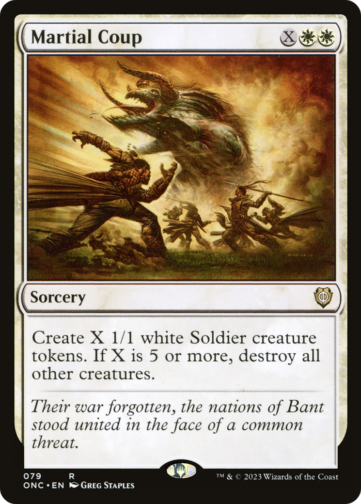 Martial Coup [Phyrexia: All Will Be One Commander] | Gam3 Escape