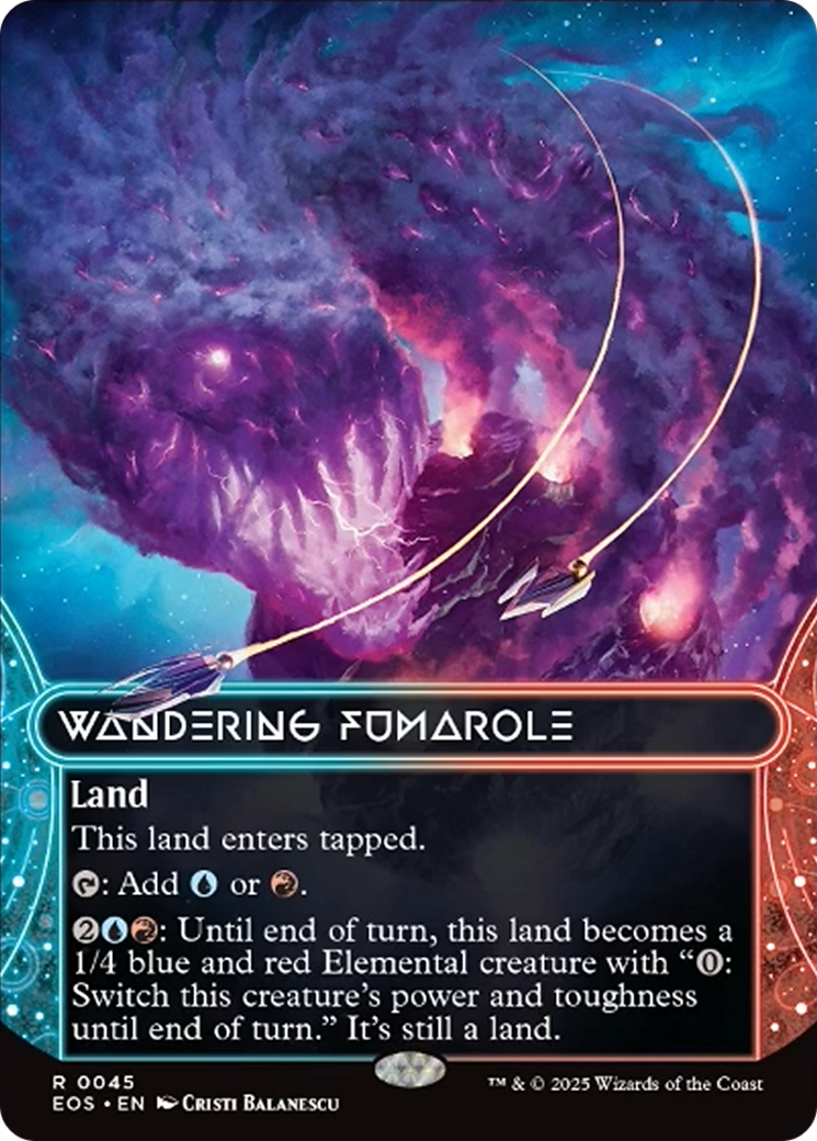 Wandering Fumarole (0045) (Borderless) [Edge of Eternities: Stellar Sights] | Gam3 Escape