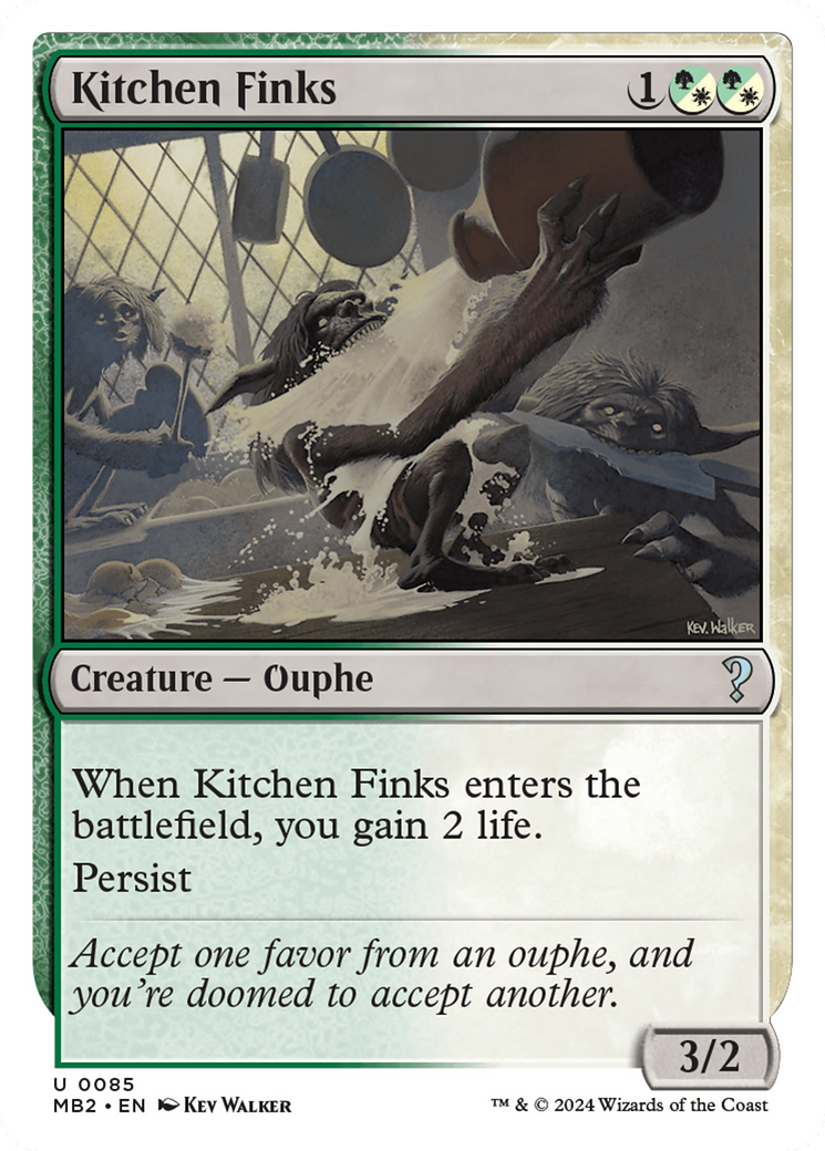 Kitchen Finks (White Border) [Mystery Booster 2] | Gam3 Escape