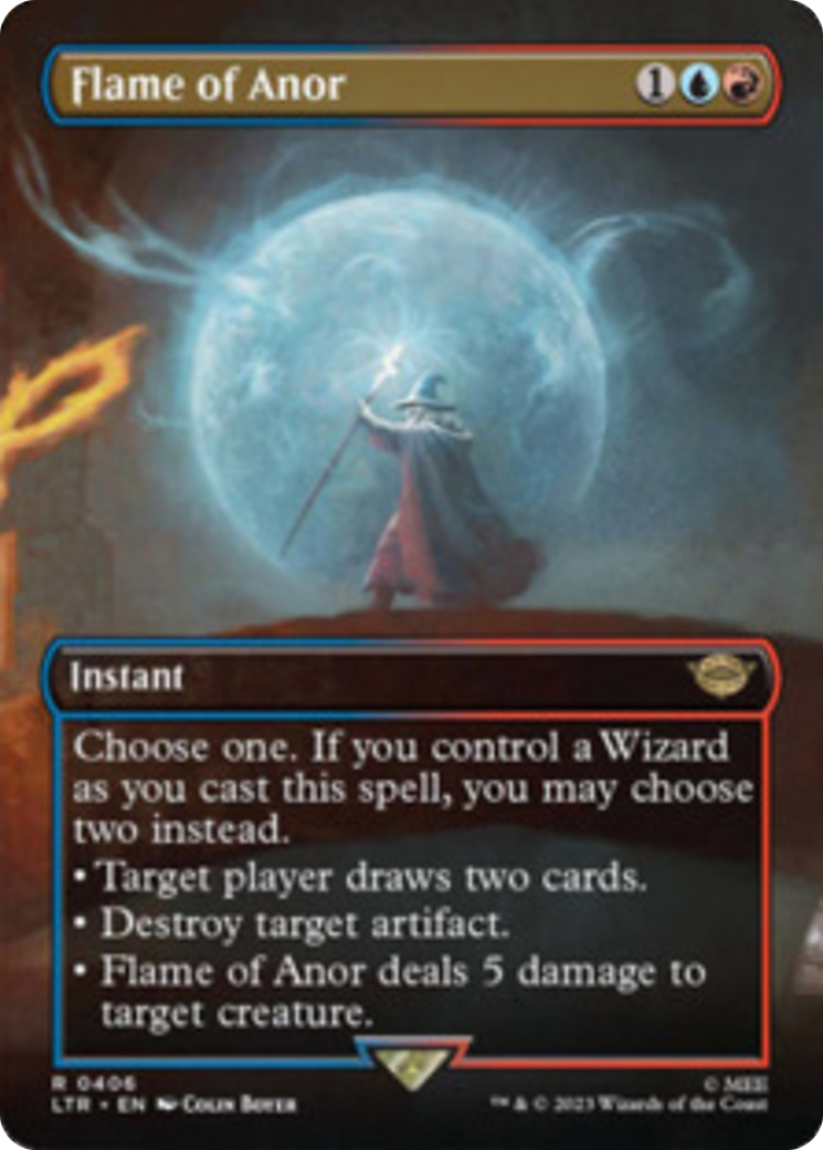 Flame of Anor (Borderless Alternate Art) [The Lord of the Rings: Tales of Middle-Earth] | Gam3 Escape