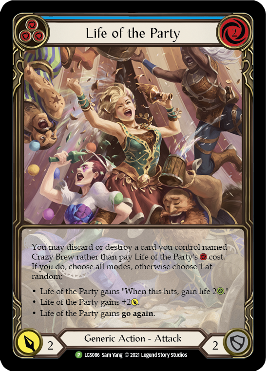 Life of the Party (Blue) [LGS086] (Promo)  Rainbow Foil | Gam3 Escape