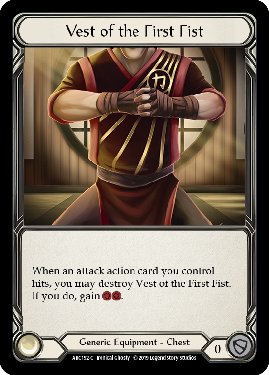 Vest of the First Fist [ARC152-C] (Arcane Rising)  1st Edition Normal | Gam3 Escape