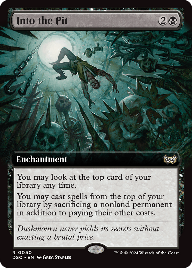 Into the Pit (Extended Art) [Duskmourn: House of Horror Commander] | Gam3 Escape