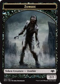 Zombie (007) // Elephant (012) Double-Sided Token [Modern Horizons Tokens] | Gam3 Escape