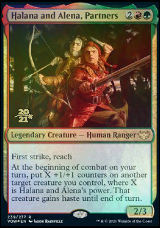 Halana and Alena, Partners [Innistrad: Crimson Vow Prerelease Promos] | Gam3 Escape