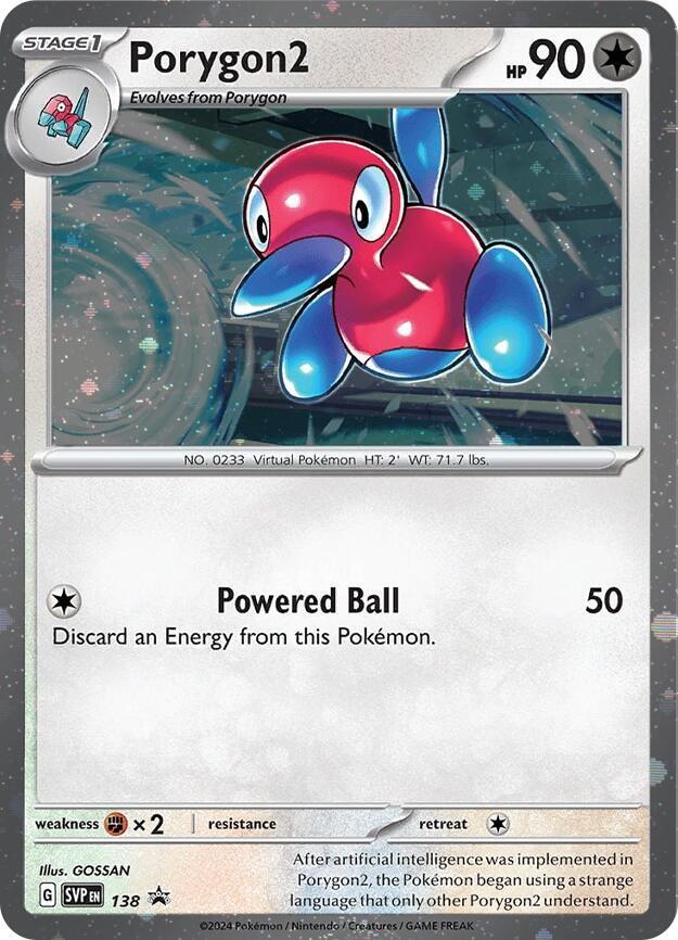 Porygon2 (SVP138) (Cosmos Holo) [SV: Scarlet & Violet Promo Cards] | Gam3 Escape