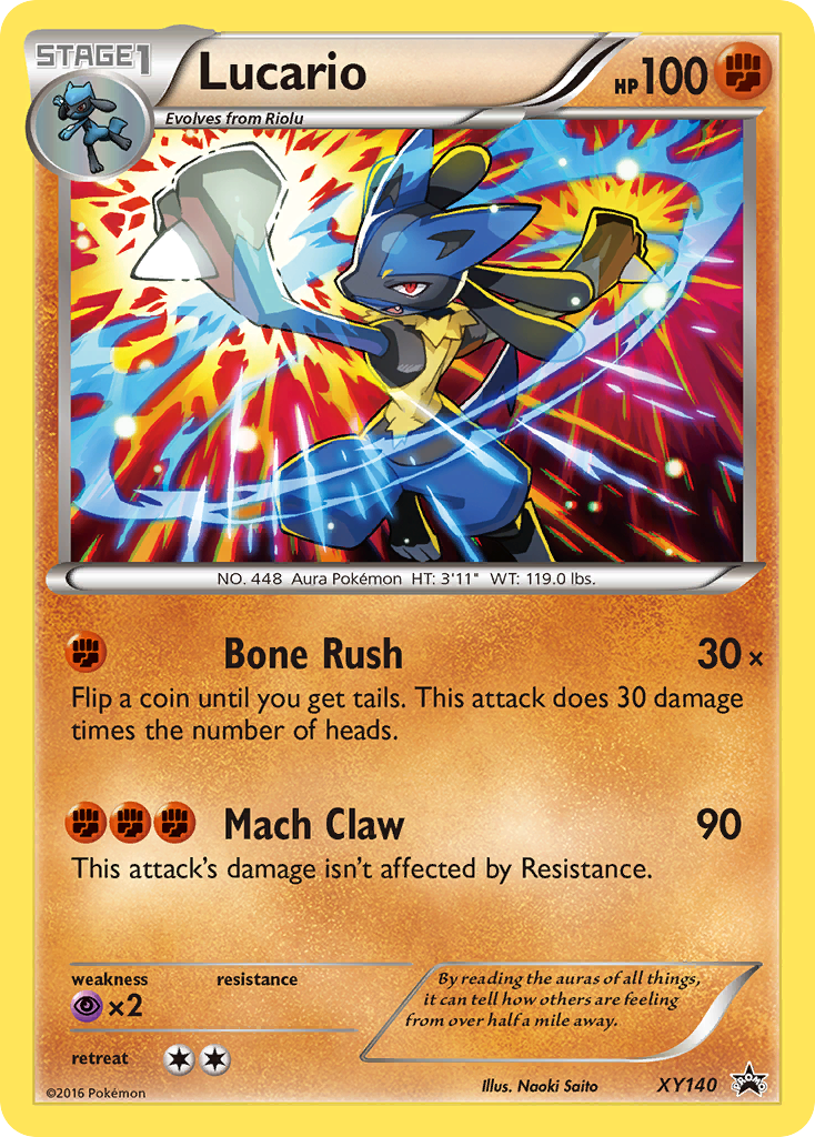 Lucario (XY140) [XY: Black Star Promos] | Gam3 Escape