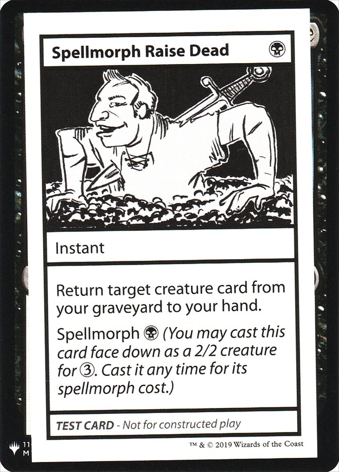 Spellmorph Raise Dead [Mystery Booster Playtest Cards] | Gam3 Escape
