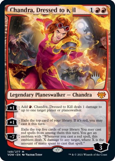 Chandra, Dressed to Kill (Promo Pack) [Innistrad: Crimson Vow Promos] | Gam3 Escape