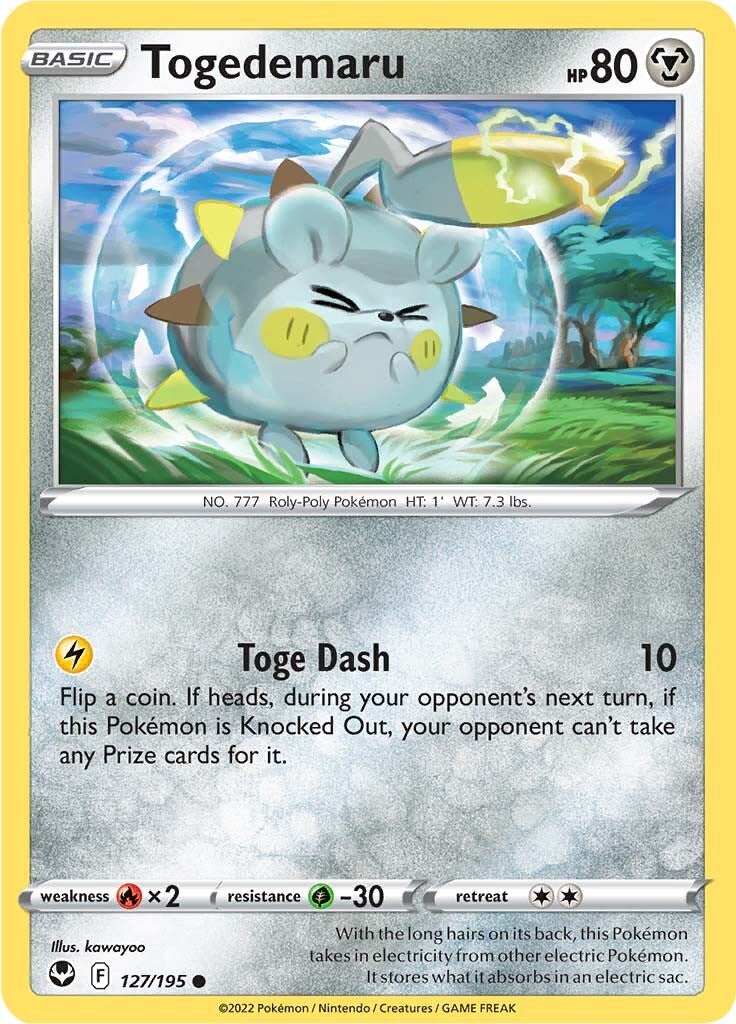 Togedemaru (127/195) [Sword & Shield: Silver Tempest] | Gam3 Escape