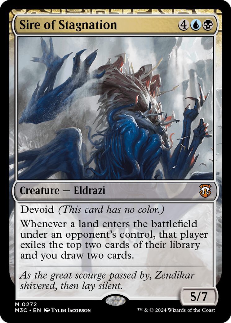 Sire of Stagnation (Ripple Foil) [Modern Horizons 3 Commander] | Gam3 Escape