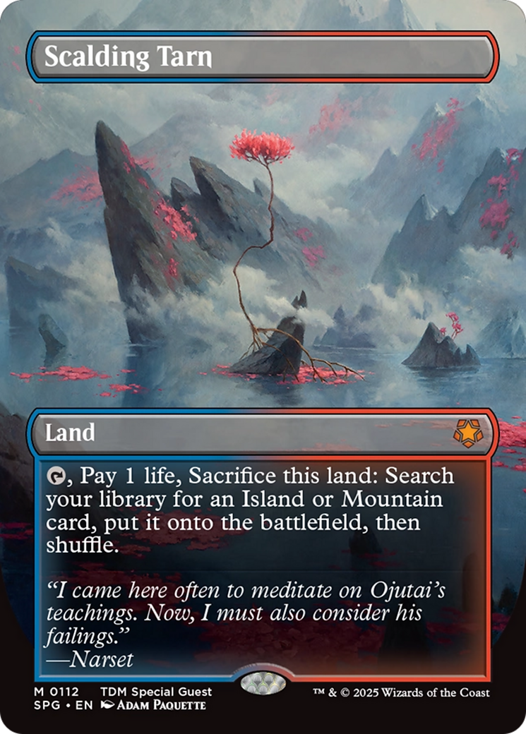 Scalding Tarn (Borderless) [Tarkir: Dragonstorm Special Guests] | Gam3 Escape