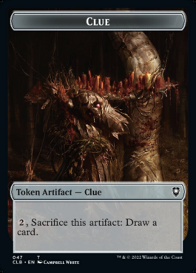 Shapeshifter (022) // Clue Double-Sided Token [Commander Legends: Battle for Baldur's Gate Tokens] | Gam3 Escape