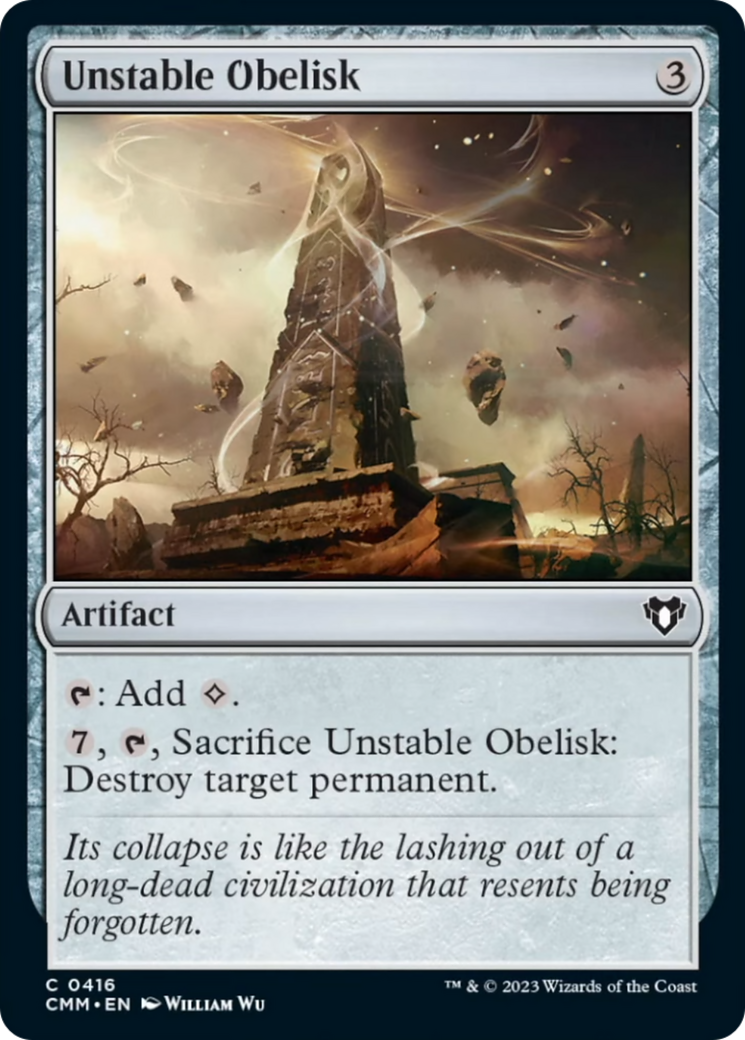 Unstable Obelisk [Commander Masters] | Gam3 Escape