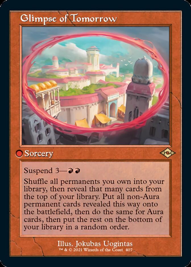Glimpse of Tomorrow (Retro Foil Etched) [Modern Horizons 2] | Gam3 Escape