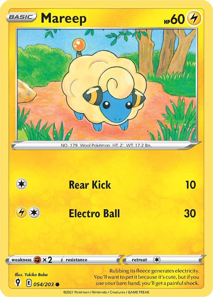 Mareep (054/203) [Sword & Shield: Evolving Skies] | Gam3 Escape