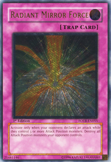 Radiant Mirror Force [FOTB-EN055] Ultimate Rare | Gam3 Escape