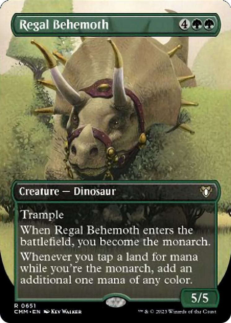 Regal Behemoth (Borderless Alternate Art) [Commander Masters] | Gam3 Escape