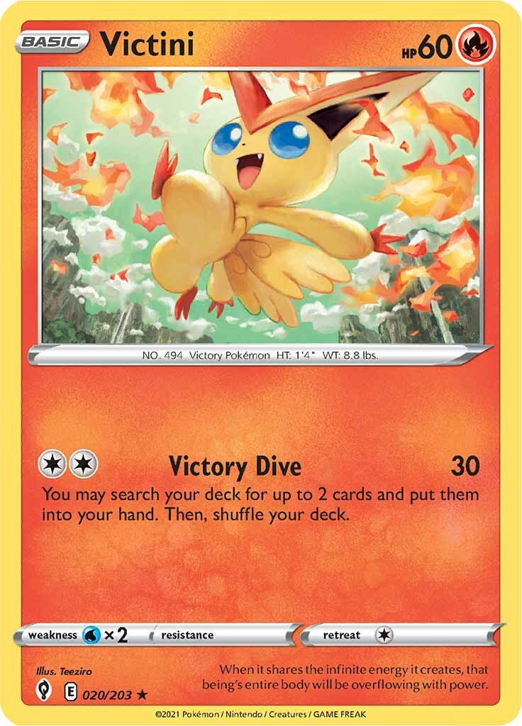 Victini (020/203) [Sword & Shield: Evolving Skies] | Gam3 Escape