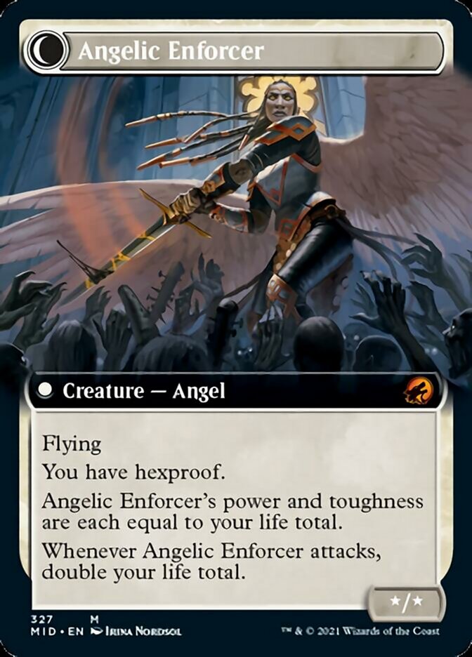Enduring Angel // Angelic Enforcer (Extended Art) [Innistrad: Midnight Hunt] | Gam3 Escape