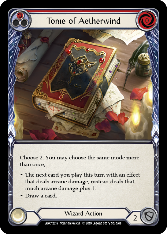 Tome of Aetherwind [ARC122-S] (Arcane Rising)  1st Edition Normal | Gam3 Escape