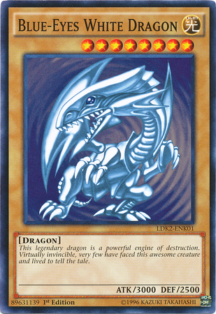 Blue-Eyes White Dragon (Version 2) [LDK2-ENK01] Common | Gam3 Escape