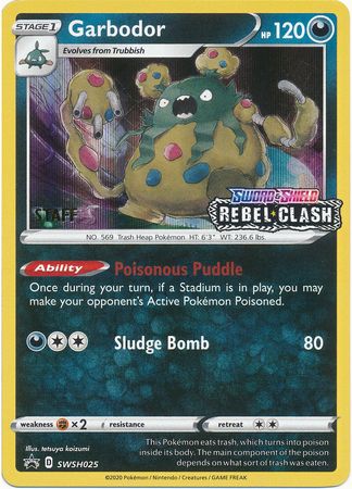 Garbodor (SWSH025) (Staff Prerelease Promo) [Sword & Shield: Black Star Promos] | Gam3 Escape