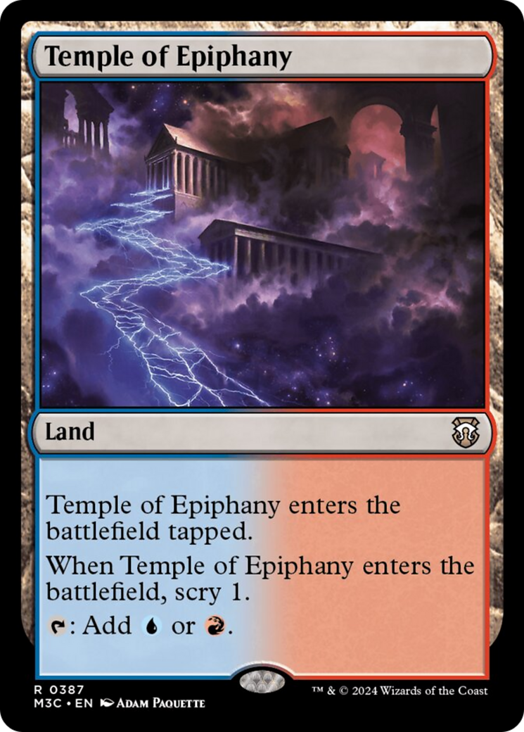 Temple of Epiphany (Ripple Foil) [Modern Horizons 3 Commander] | Gam3 Escape
