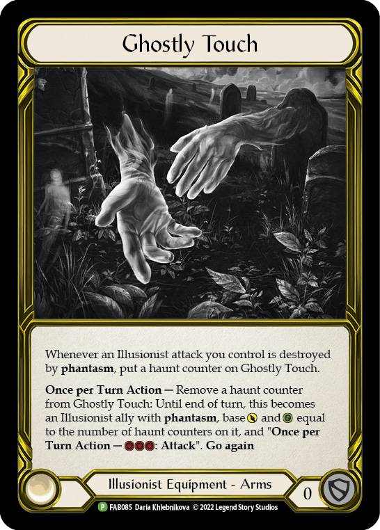 Ghostly Touch (Golden) [FAB085] (Promo)  Cold Foil | Gam3 Escape