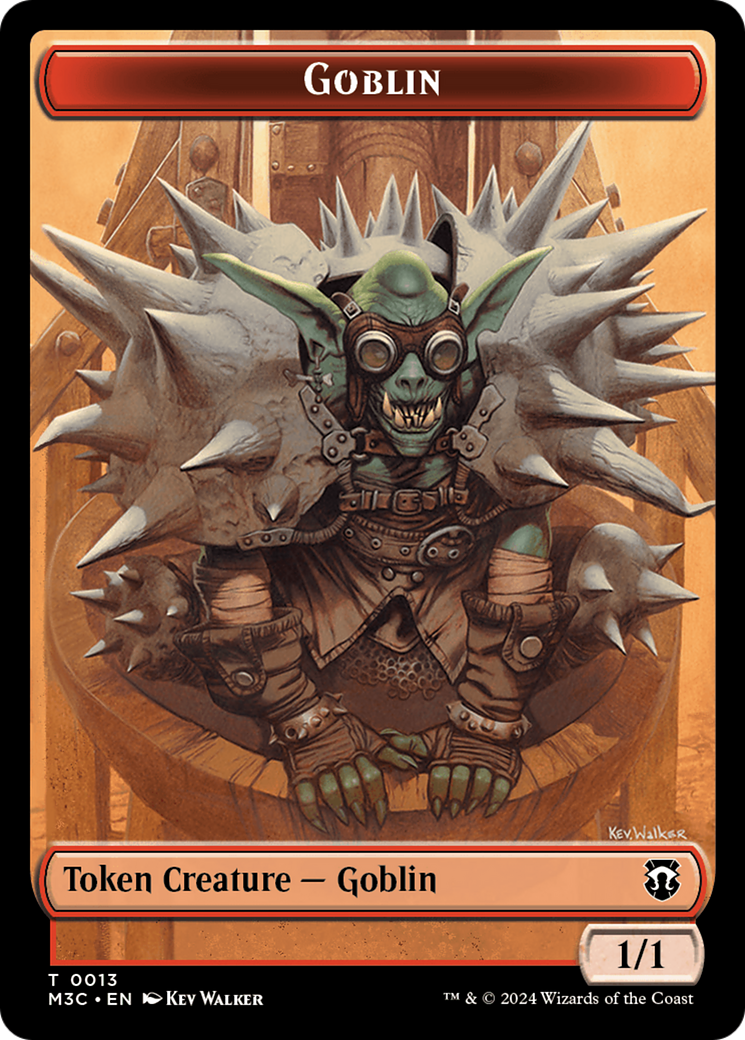 Tarmogoyf // Goblin Double-Sided Token [Modern Horizons 3 Commander Tokens] | Gam3 Escape