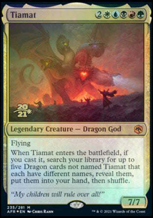 Tiamat [Dungeons & Dragons: Adventures in the Forgotten Realms Prerelease Promos] | Gam3 Escape