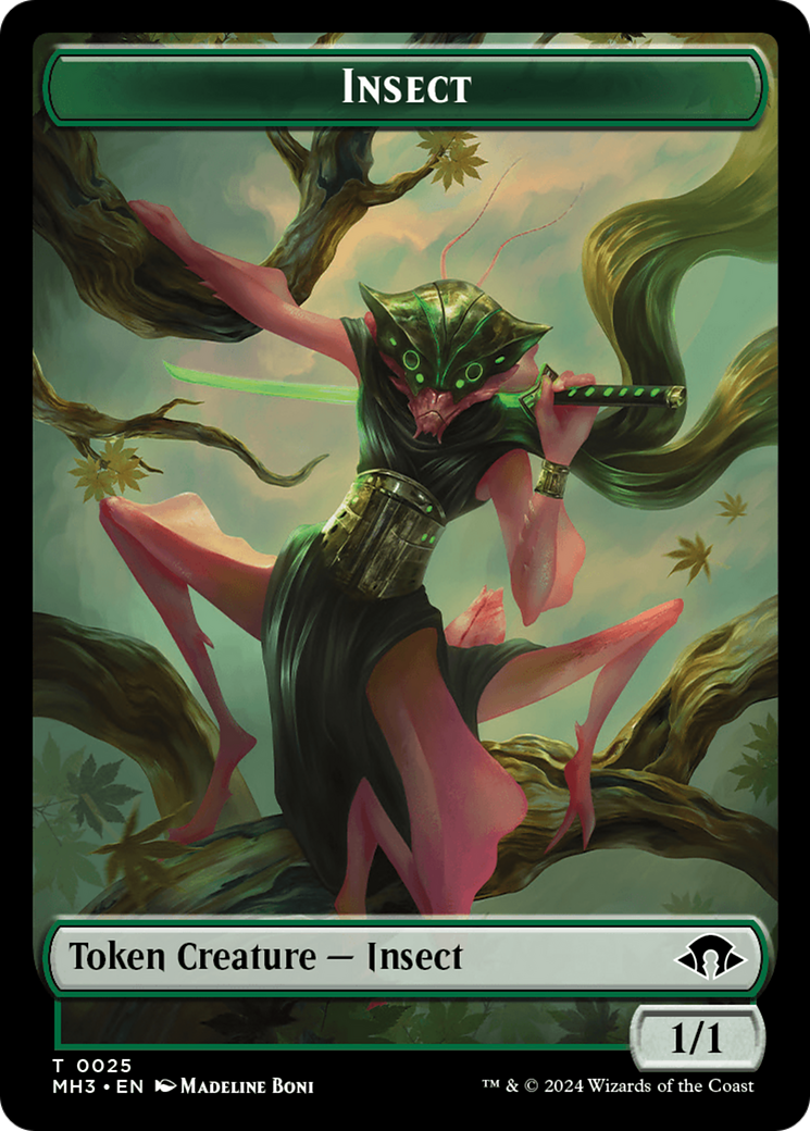 Insect Token (0025) [Modern Horizons 3 Tokens] | Gam3 Escape