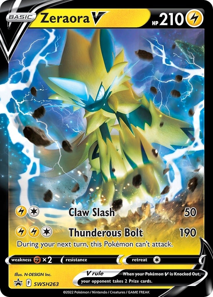 Zeraora V (SWSH263) [Sword & Shield: Black Star Promos] | Gam3 Escape