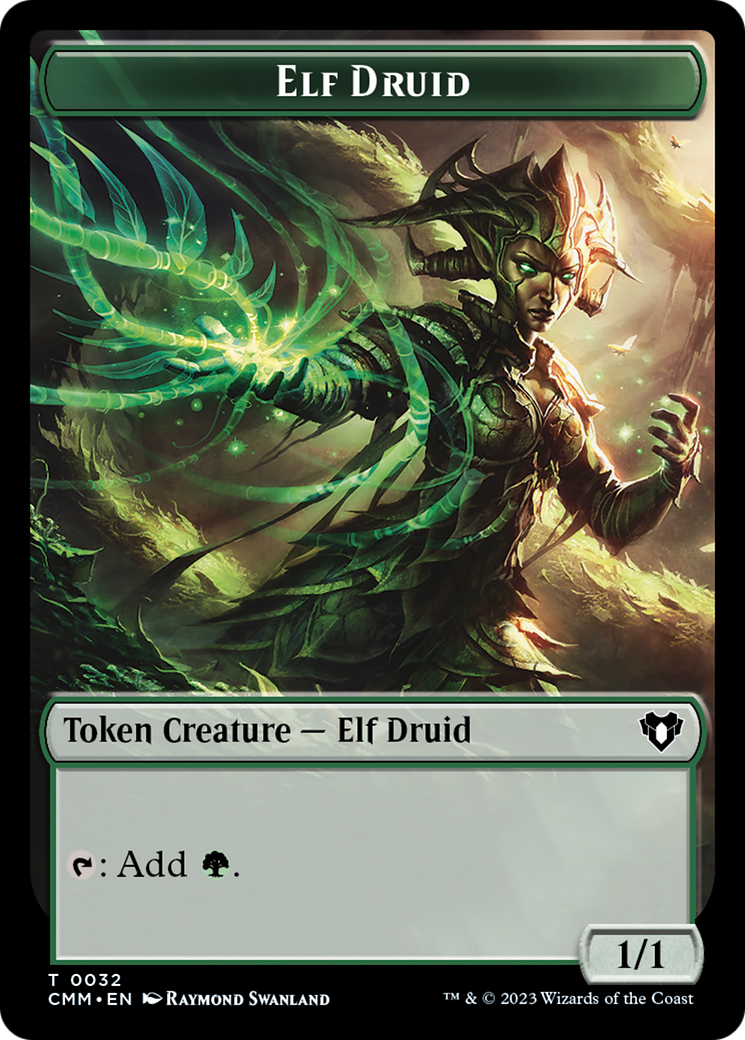 Elf Druid Token [Commander Masters Tokens] | Gam3 Escape