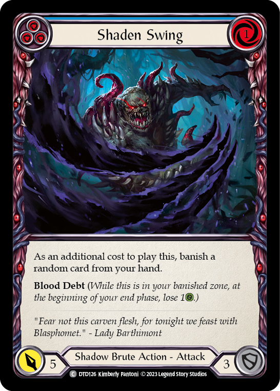 Shaden Swing (Blue) [DTD126] (Dusk Till Dawn)  Rainbow Foil | Gam3 Escape