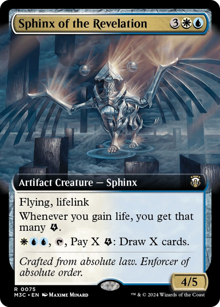 Sphinx of the Revelation (Extended Art) (Ripple Foil) [Modern Horizons 3 Commander] | Gam3 Escape