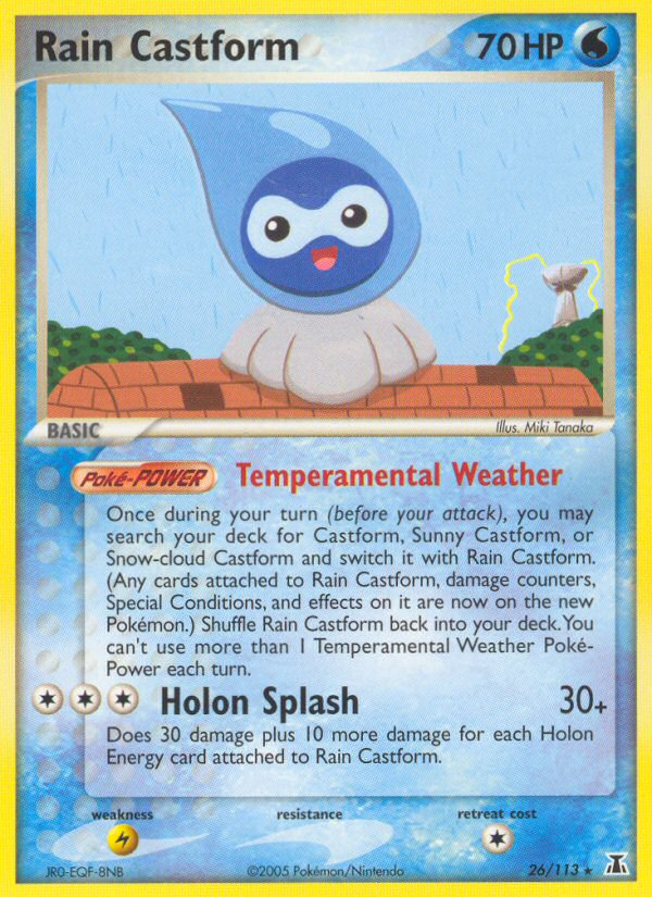 Rain Castform (26/113) [EX: Delta Species] | Gam3 Escape
