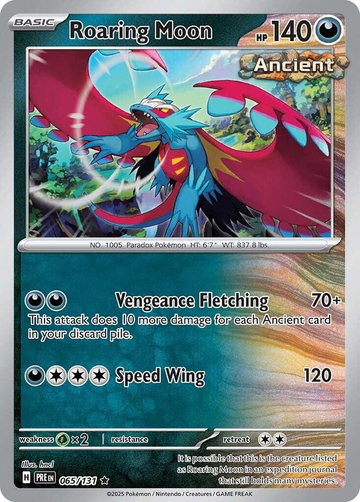 Roaring Moon (065/131) [Scarlet & Violet: Prismatic Evolutions] | Gam3 Escape