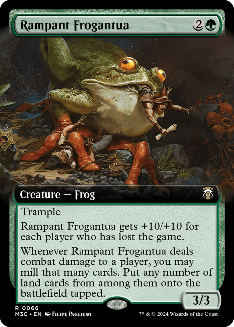 Rampant Frogantua (Extended Art) [Modern Horizons 3 Commander] | Gam3 Escape