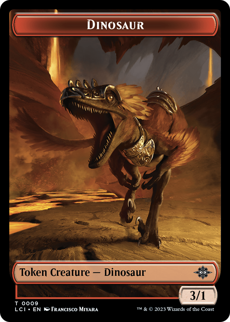 Map // Dinosaur (0009) Double-Sided Token [The Lost Caverns of Ixalan Tokens] | Gam3 Escape