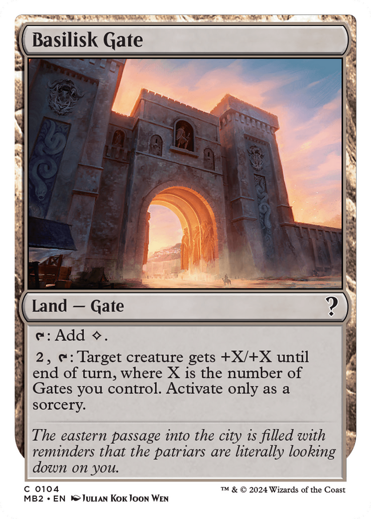 Basilisk Gate (White Border) [Mystery Booster 2] | Gam3 Escape