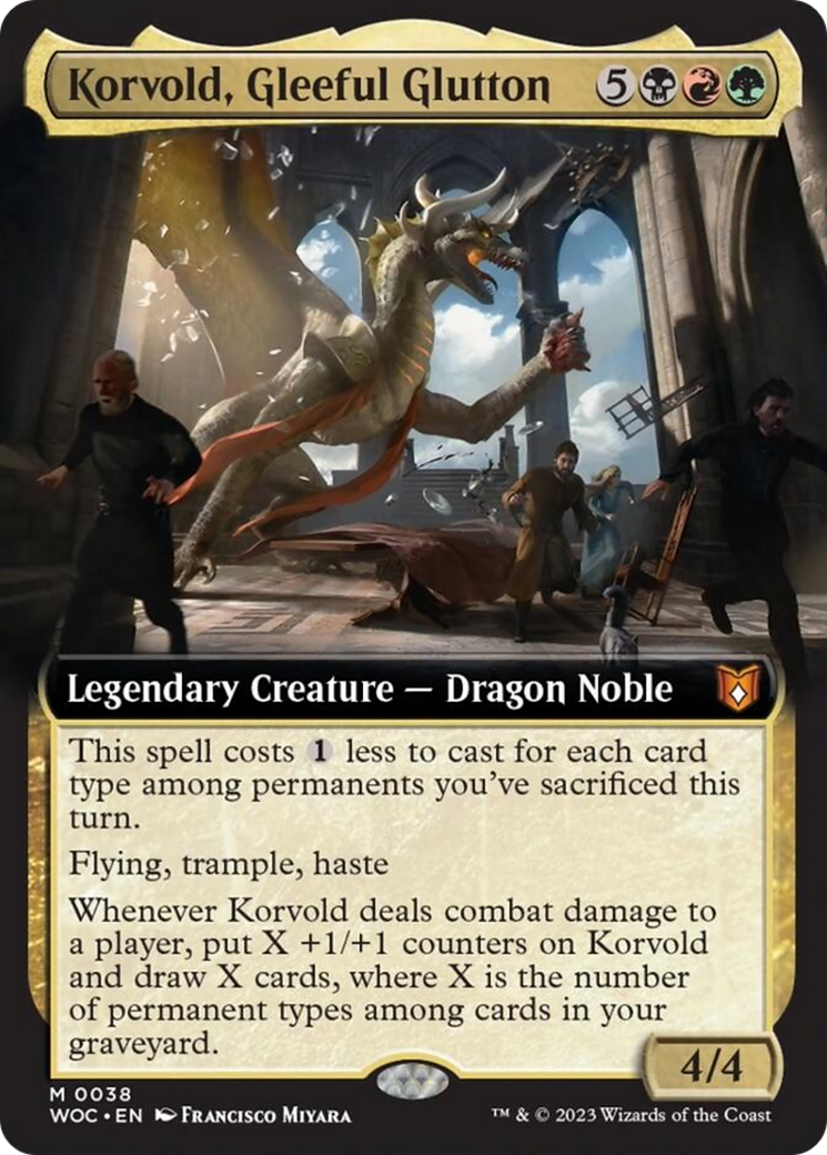 Korvold, Gleeful Glutton (Extended Art) [Wilds of Eldraine Commander] | Gam3 Escape