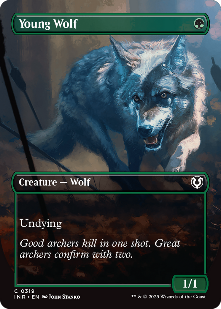 Young Wolf (Borderless) [Innistrad Remastered] | Gam3 Escape