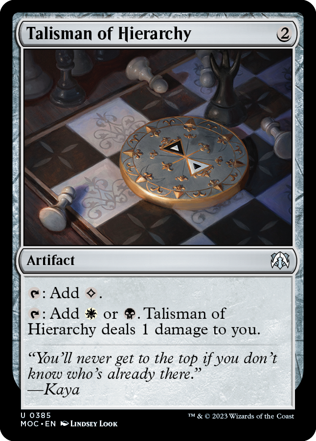 Talisman of Hierarchy [March of the Machine Commander] | Gam3 Escape