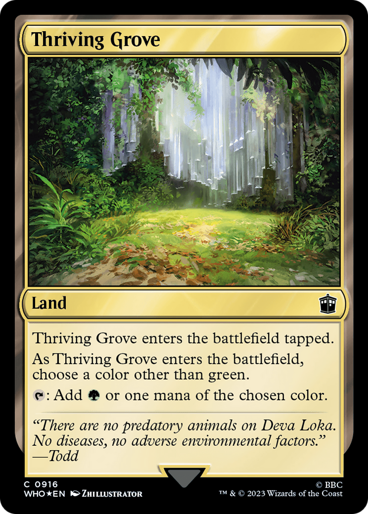 Thriving Grove (Surge Foil) [Doctor Who] | Gam3 Escape