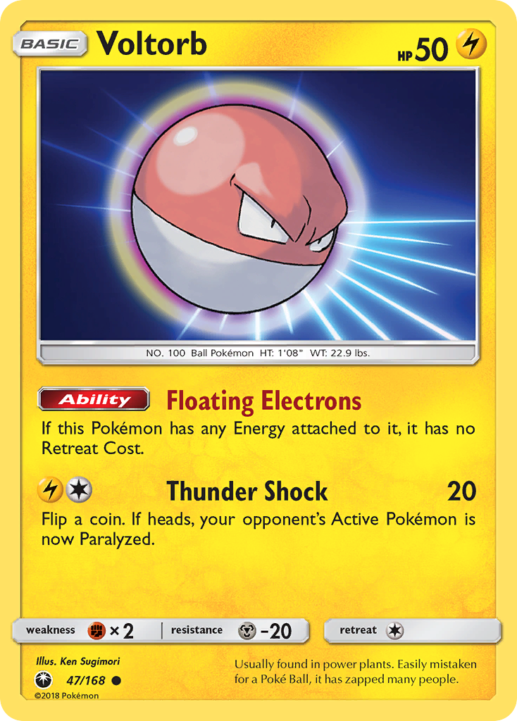 Voltorb (47/168) [Sun & Moon: Celestial Storm] | Gam3 Escape