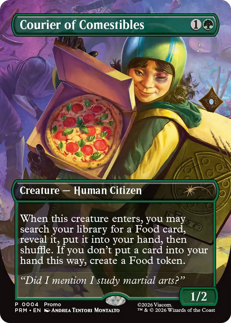 Courier of Comestibles (Borderless) [Wizards Play Network 2026] | Gam3 Escape